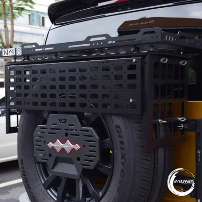 BYD Leopard 5 Rear Spare Tire Mount Rack – Aluminum Alloy Tailgate Expansion Platform