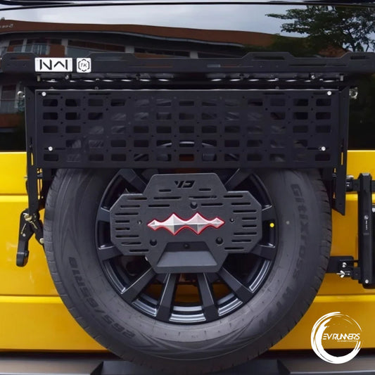BYD Leopard 5 Rear Spare Tire Mount Rack – Aluminum Alloy Tailgate Expansion Platform