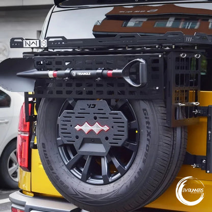 BYD Leopard 5 Rear Spare Tire Mount Rack – Aluminum Alloy Tailgate Expansion Platform