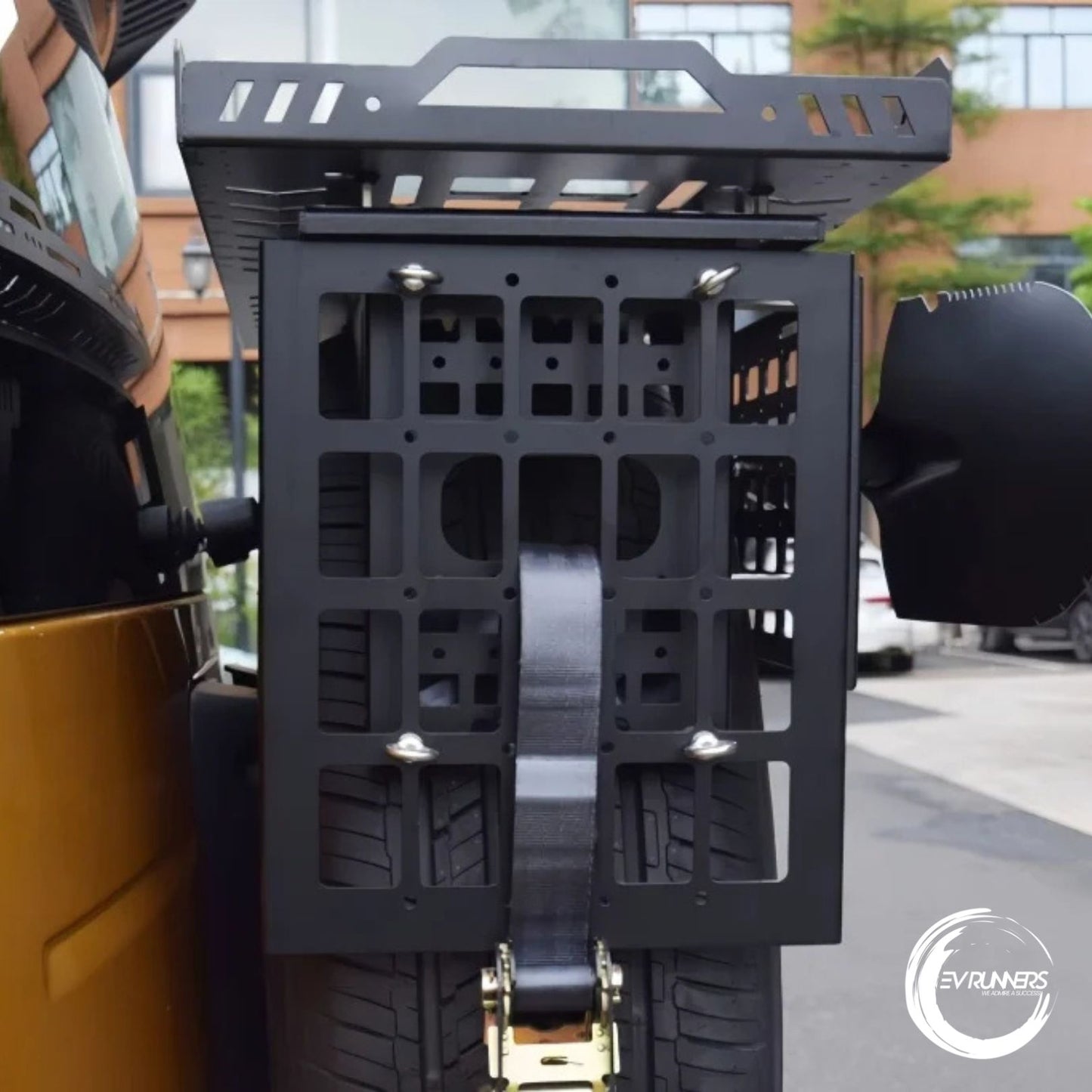 BYD Leopard 5 Rear Spare Tire Mount Rack – Aluminum Alloy Tailgate Expansion Platform