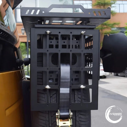 BYD Leopard 5 Rear Spare Tire Mount Rack – Aluminum Alloy Tailgate Expansion Platform