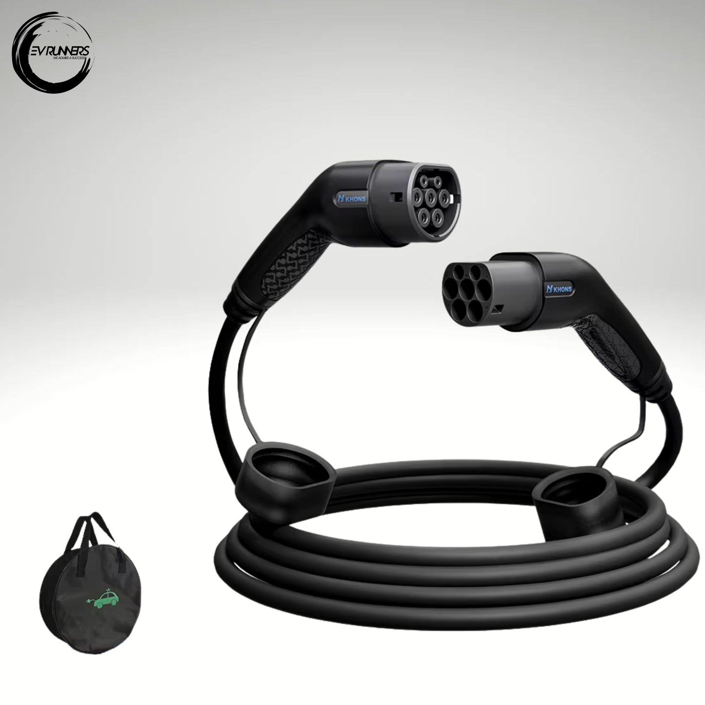 22 kW type 2 til type 2 ladekabel for elbil | 3-fase 32 A | 5 m | IEC 62196-2-kompatibel