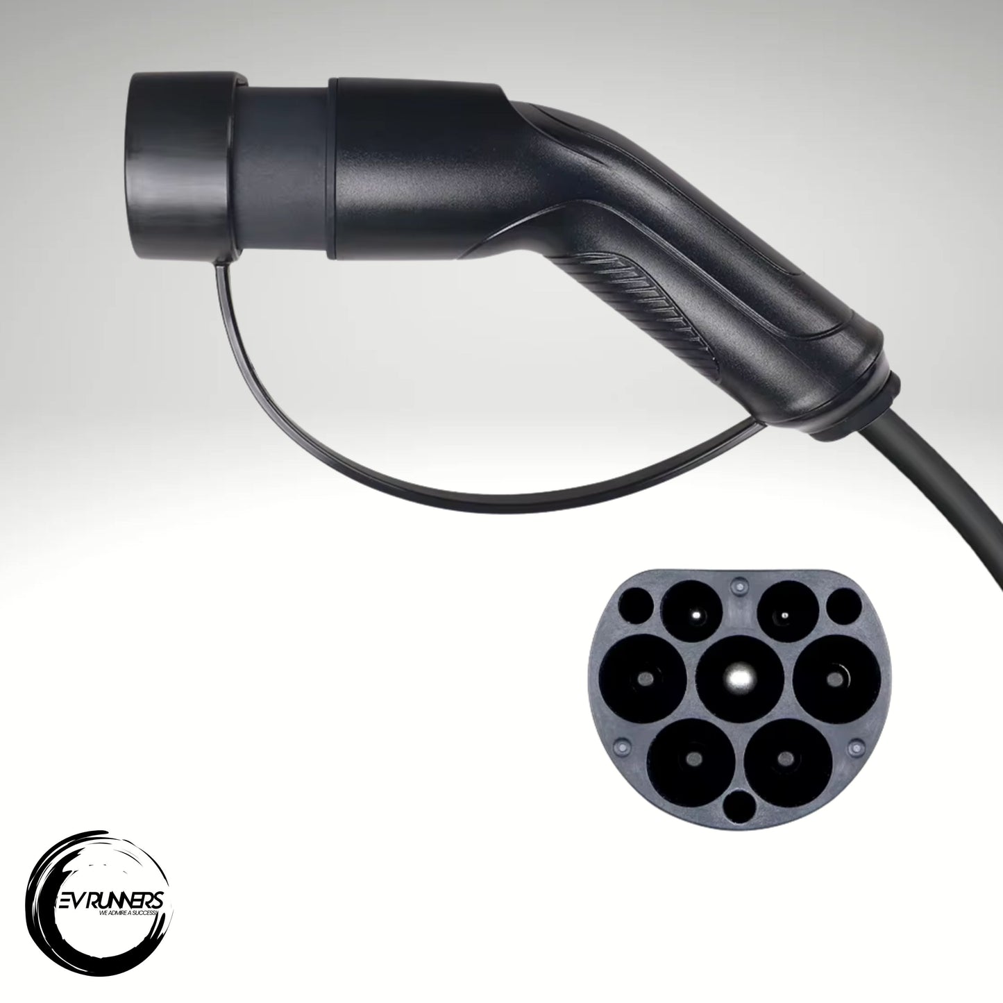 Ladekabel for elbiler type 1 til type 2 | J1772-plugg | 16A/32A | 3M–3,5M ledning