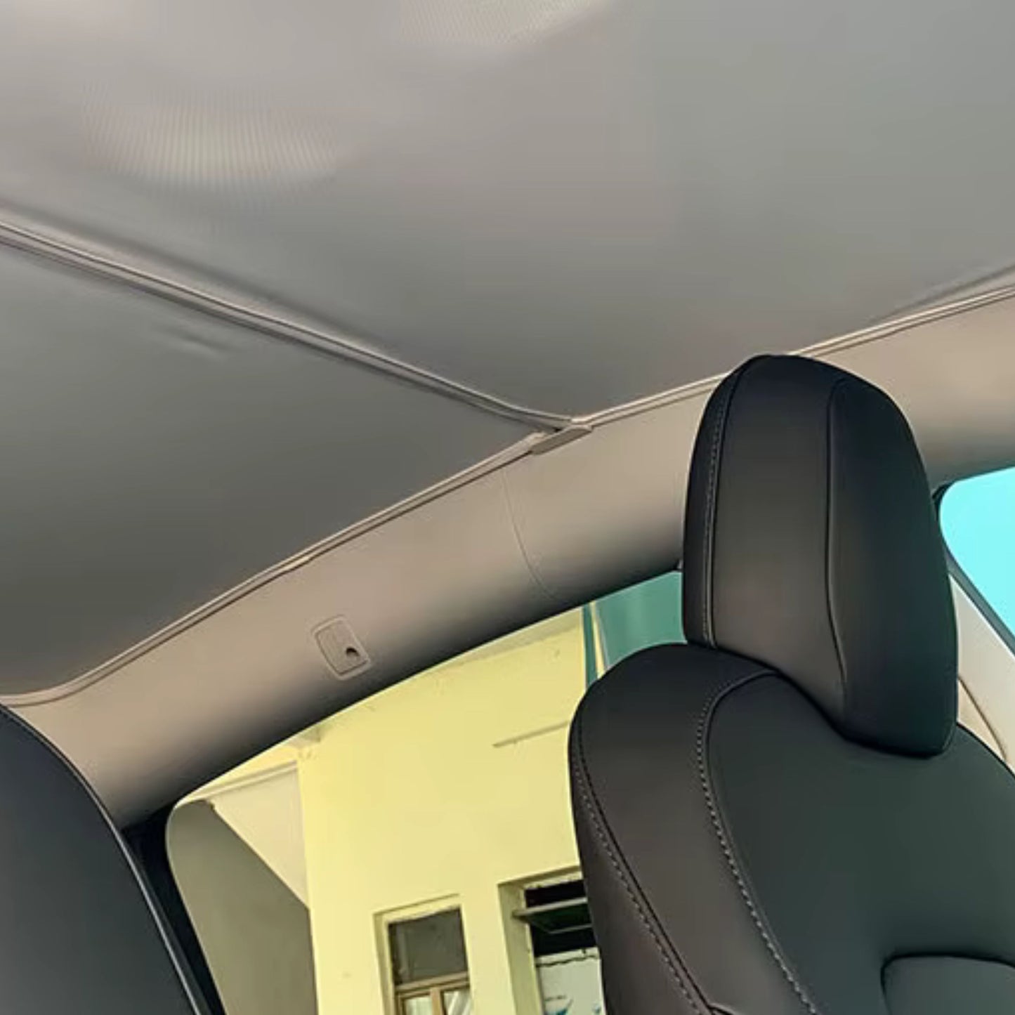 Tesla Model 3 (Highland 2024) og Model Y soltak | UV-deksler til glasstak foran og bak med spenne-isduk