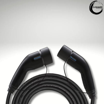 7 kW ladekabel for elbiler type 2 til type 2 – 5 m, 32 A, IP65-klassifisert