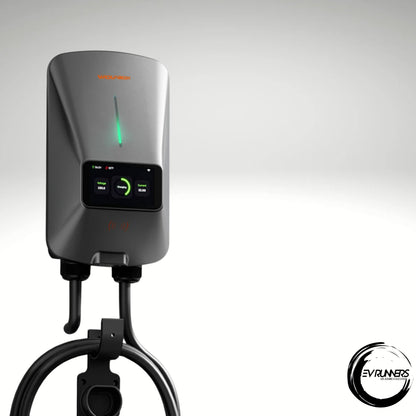 W3 EV-ladestasjon – Type 2, 7 kW, 32 A, enfaset veggboks med LCD-skjerm, app-kontroll og RFID-tilgang